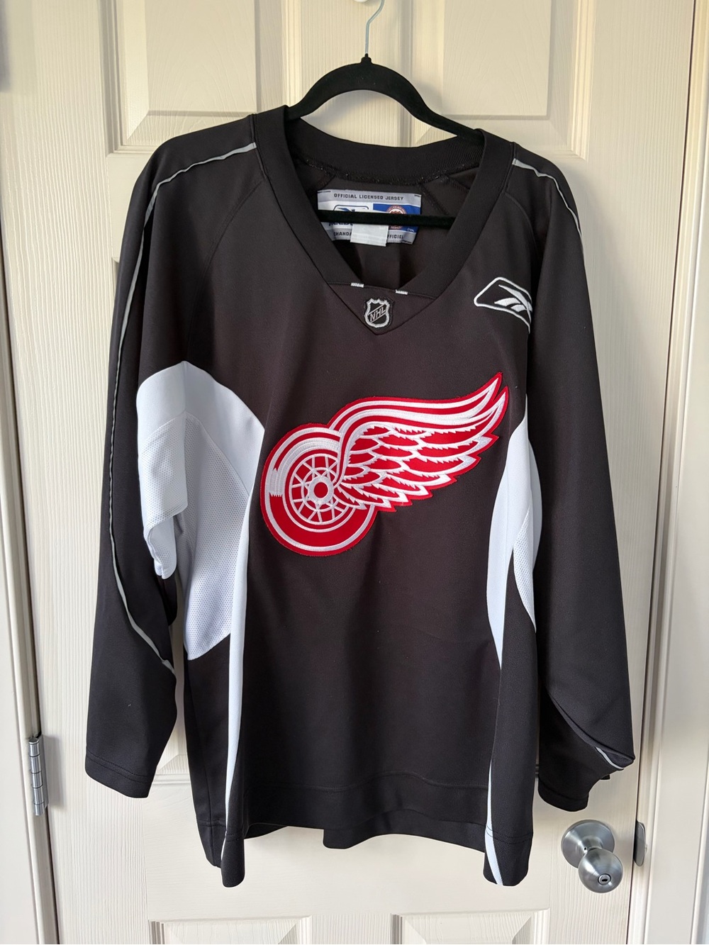 💚 NHL - Detroit Red Wings Jersey - Black White - Zetterberg - Medium
